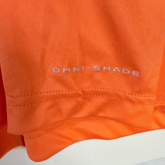 Columbia PFG Terminal Tackle Shirt Mens L Orange Long Sleeve Moisture Wicking - Picture 12 of 16
